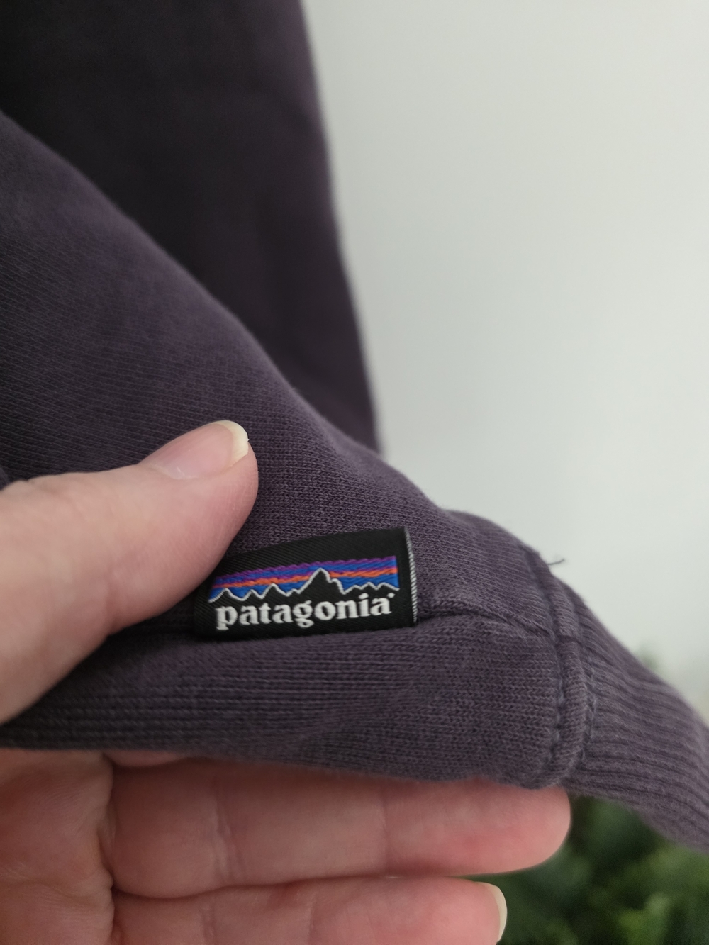 Patagonia Organic Cotton Crewneck Sweatshirt Purple Slim Fit Women’s Small - Picture 6 of 10